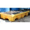 Image 1 : ULINE 4 DRUM SPILL CONTAINMENT PALLET