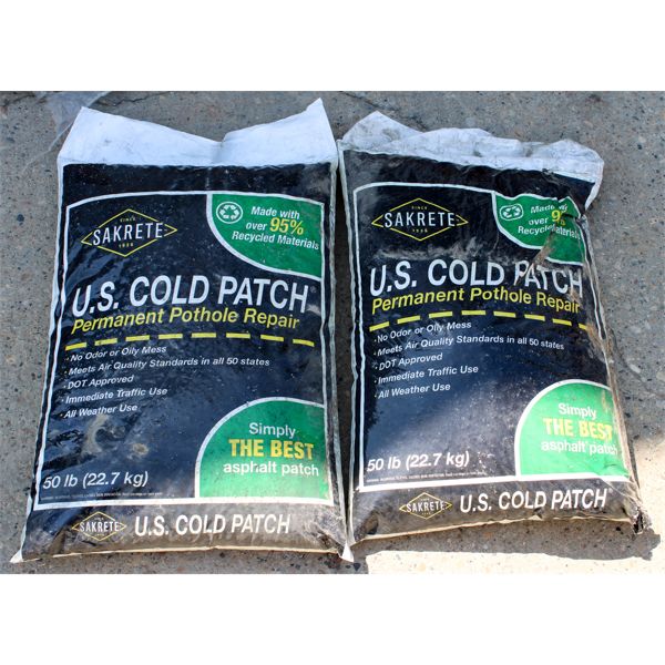 2X SAKRETE COLD ASPHALT PERMANENT POTHOLE REPAIR