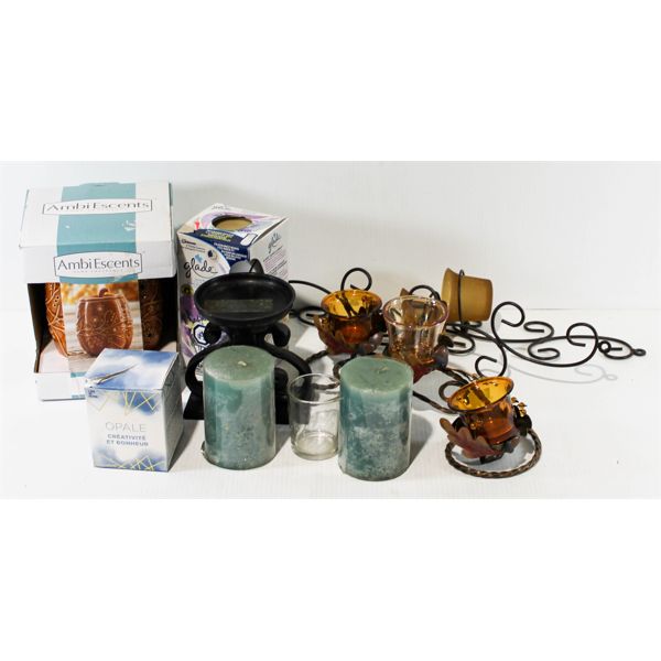 MISC. CANDLES AND CANDLE HOLDERS
