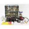 Image 1 : PLASTIC TOTE W/ HARDWARE ORGINIZERS + CONTENTS