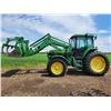 Image 1 : JD 7210 FWA Tractor, Approx. 95 HP, 4114 hrs, c/w 740 Loader & Grapple, 3pt hitch, PTO, 3hyds,