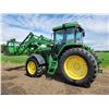 Image 4 : JD 7210 FWA Tractor, Approx. 95 HP, 4114 hrs, c/w 740 Loader & Grapple, 3pt hitch, PTO, 3hyds,