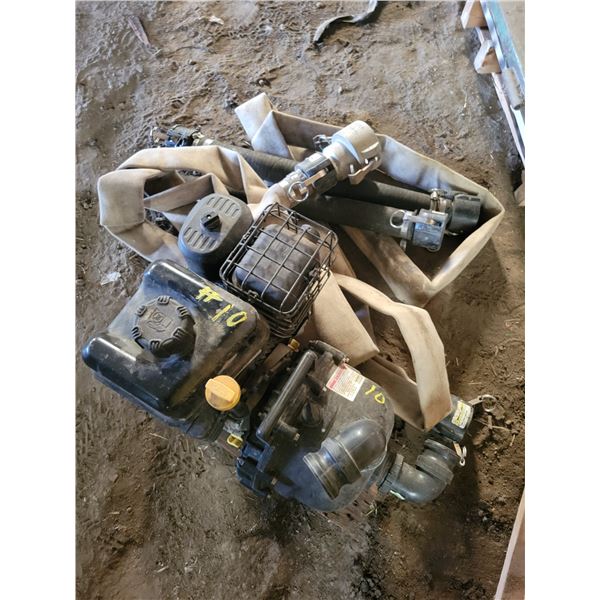 Water Pump & hose Approx. 2 inch hose to 3 inch adapter