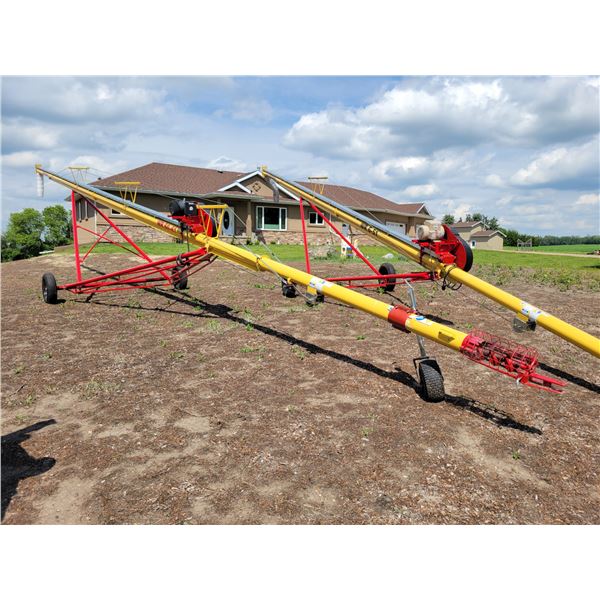 2019 Westfield WR-60-61 220 Elec. Auger, 5 HP c/w hitch & rolling jack, SN. WF02A171917186, Like New