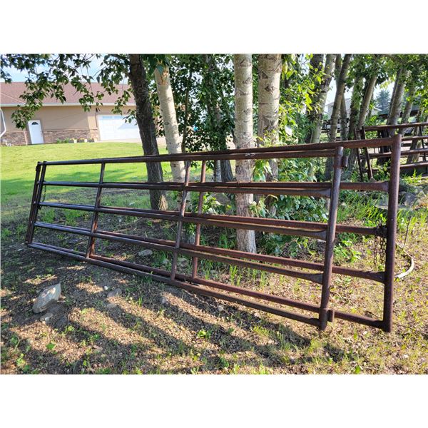 (So Much Each x 2) 2- Steel Gates (1- Approx. 14 ft & 1- approx. 16 ft)