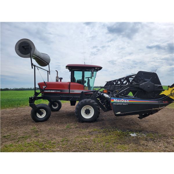 2004 Harvest Pro 8152; Swather with MacDon 25 ft Double Swath Header & P.U. Reels, 2231 hrs, c/w Rot