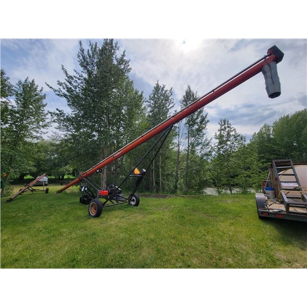 Brandt 8 in x 45 ft Auger, 20 Kohler motor, Hyd steer, new fuel tank & battery c/w brandt tracker mo