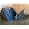 Image 1 : 2- Black plastic grain hoppers