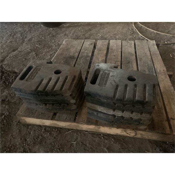10- Blanchard 100 lb tractor weights