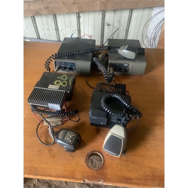 4- Kenwood 2-way radios, 2- are programable