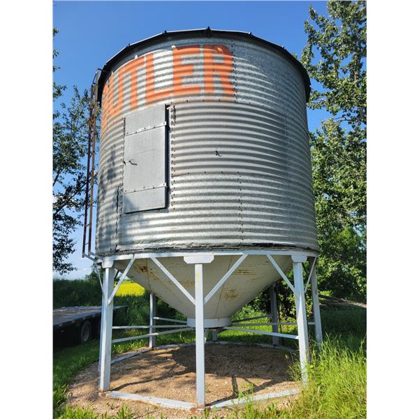 Butler 3-Ring hopper btm c/w ladder & single skid