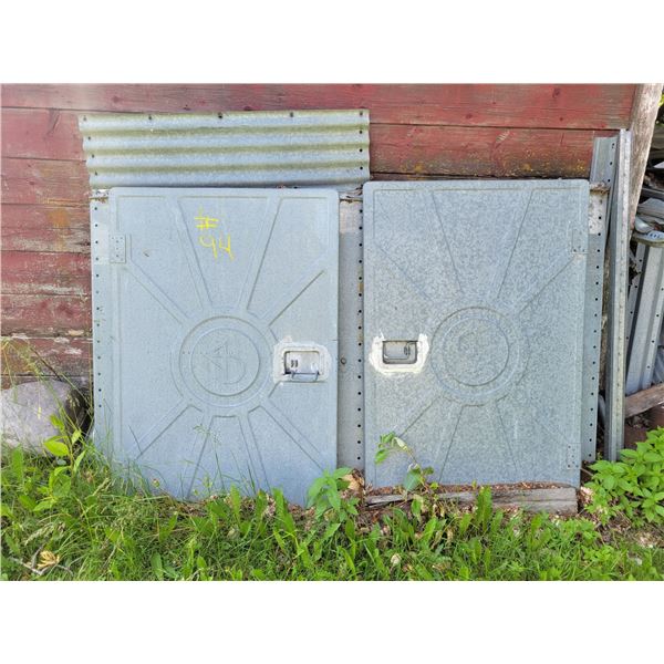 2- Grain bin doors