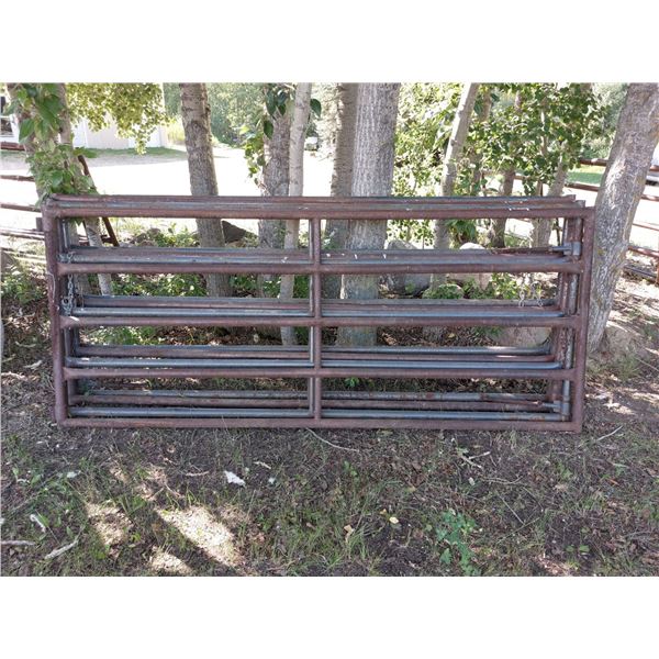 4- Heavy duty  10 ft steel gates (selling all together)