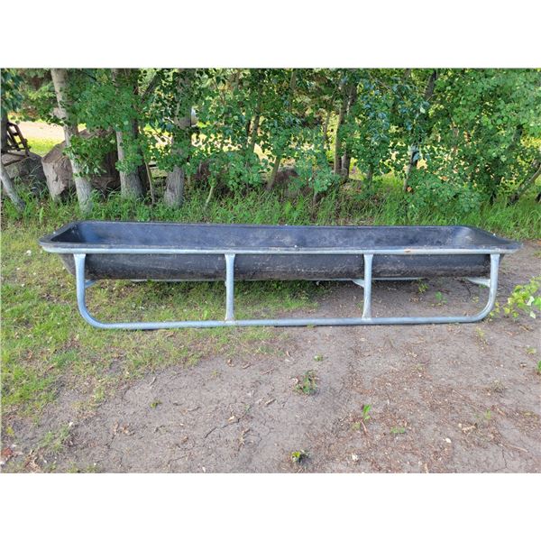 Approx. 10 ft plastic feed bunk