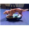 Image 5 : Vintage House Shaped Ashtray, Mr, Peanut Container, Two Green Compote Dishes, Golden Retriever Figur
