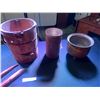 Image 3 : Australian Boomerang, Bula & Suva Hand Carved Knives, Wood Bucket, Brass Bowl & Metal Container