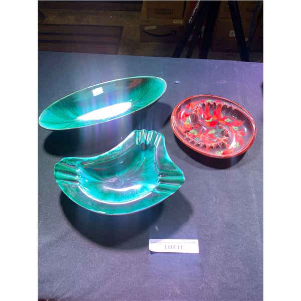 Vintage Ashtrays & Oval Dish