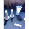 Image 2 : Two Bud Vases, Footed Bowl & Vase