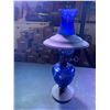 Image 2 : Blue Oil Lamp, Blue & White Dishes, Decorative Plate