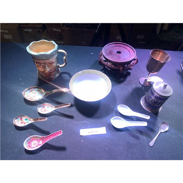 Great American Props & Wardrobe Co Colonial Style Gobet from the Patriot, Metal Coffee Container & S