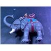 Image 3 : Cast Iron Elephant, Asian Figurines, Blue Thimble,  Salt/Pepper Shakers, Electric Lamp, Blue Glass O