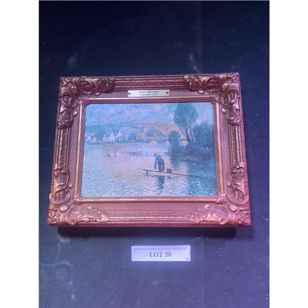 Framed Sunny Day Painting by Ludvig Von Senger