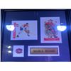 Image 3 : Maurice Richard Montreal Canadiens 2 Card Hockey & Pin Framed Collection