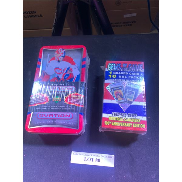 Gems of the Game Montreal Canadiens 100th Anniversary Edition Graded Cards & 2007-08 Ovation Hockey 