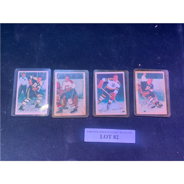 Hal Laycoe 87 Montreal Canadiens, Geoffrion Bernard 29, William Frank Martin 97& Cal Gardner 99 Bost