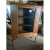 Image 1 : Beautiful Wood & Glass 3 Shelf Cabinet