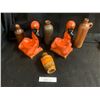 Image 1 : Decorative African Prayer Bowls, Assorted Stoneware Clay Bottles