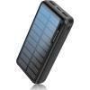 Image 1 : Solar Power Bank 30000mAh, Portable Charger Solar Charger Power Bank with 2 USB and Type C Output