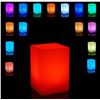 Image 1 : Mr.Go 6-inch Colour Changing LED Cube Light, 16 Colors LED Light Cube w/Remote, Rechargeable Cube La