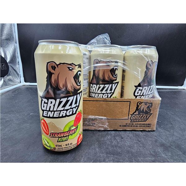 Grizzly Energy-Strawberry Kiwi (12 x 473ml)