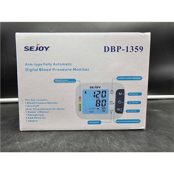 SeJoy Arm-Type Fully Automatic Digital Blood Pressure Monitor