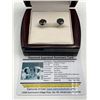 Image 3 : Black Diamond round Cut 8.14 Carat Solitaire Stud Earrings set in .925 Silver APPRAISED $6045.00.00 