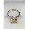 Image 3 : 4.00 CT GRA CERTIFIED MOISSANITE VVS LEMON YELLOW SET IN A STERLING SILVER IN A 8 CLAW HEAD RETAIL V