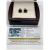 Image 4 : Natural Black Diamonds 7.96 Carat Solitaire Stud Earrings Set in .925 Silver APPRAISED $5857.00 see 