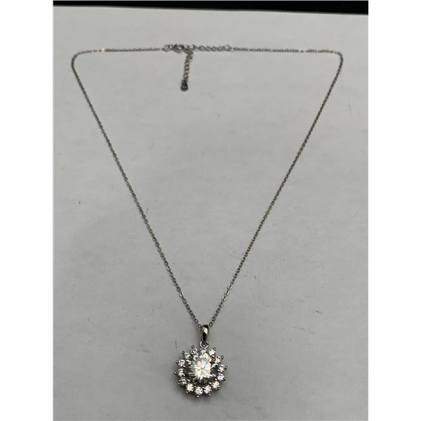 2.00 CT TW GRA CERTIFIED MOISSANITE VVS D COLOR SET IN STERLING SILVER EARRINGS RETAIL VALUE $1,425.