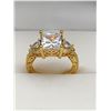 Image 1 : Princess Cut 1.0 carat Solitaire filagree Style Ladies Trillium Set Engagement Ring.