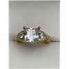 Image 2 : Princess Cut 1.0 carat Solitaire filagree Style Ladies Trillium Set Engagement Ring.