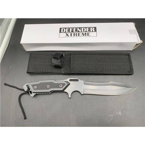 Defender Extreme 6 Inch Blade drop point survival Knife with Sheath NEW in BOX -Model 6706