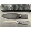 Image 1 : HuntDown 6 Inch Blade Tanto Style Hunting Knife with Sheath NEW in BOX -Model 8996