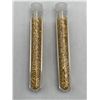 Image 1 : LOT of 2 large vials Golden Flaking Material