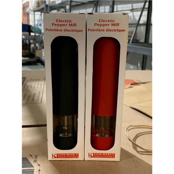 Gourmet Tools Lot of 2 Electric Pepper Mils
