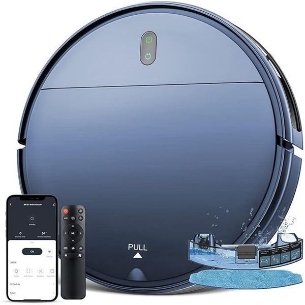 ZCWA Robot Vacuum Cleaner, Robotic Vacuum and Mop Combo Compatible with WiFi/App, Self-Charging, 230