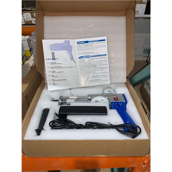 Cut Pile Rug Tufting Gun, Electric Carpet Weaving Flocking Machine Handheld Knitting Rug Gun Machine