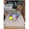 Image 2 : Acrylic Magnetic Dry Erase Board, Adhesive Calendar Planner Board for Fridge and Wall Set of 2,inclu