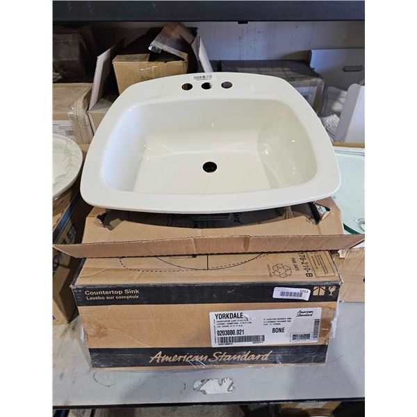 American Standard Yorkdale counter top lavatory sink 21cm x 17cm
