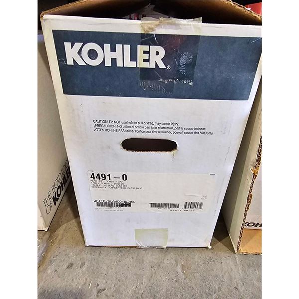 Kohler Memoirs class five white toilet tank 4491-0